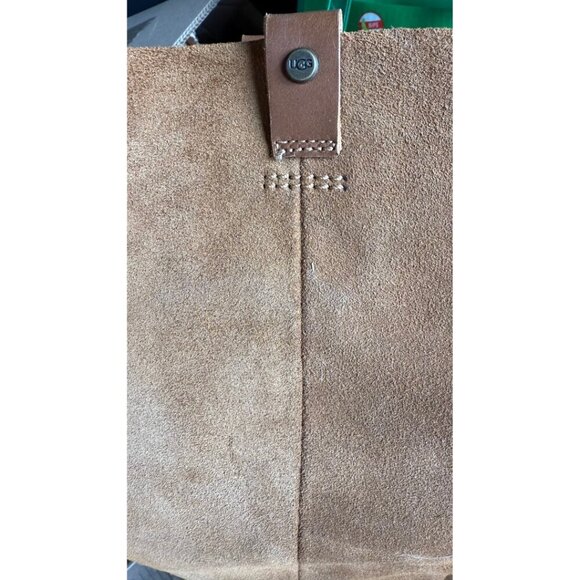 Ugg Arana Knee High Suede Chestnut Heeled Pull-On Boots Womens Size 8.5 - Picture 5 of 10